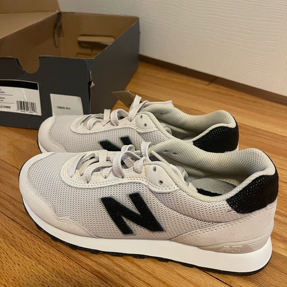New Balance Women's Sneakers in Cream and Black